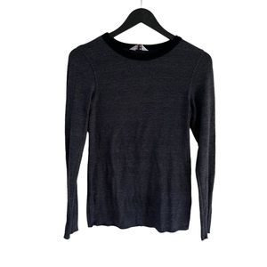 Hard Tail Forever Shirt Medium Dark Grey Long Sleeve Top Tznius Camp Striped